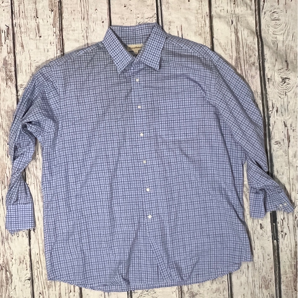 Tommy Bahama Blue Button Down Long Sleeve Shirt Dress Suit Men's